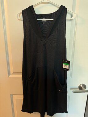 Nike black active hoodie tank L